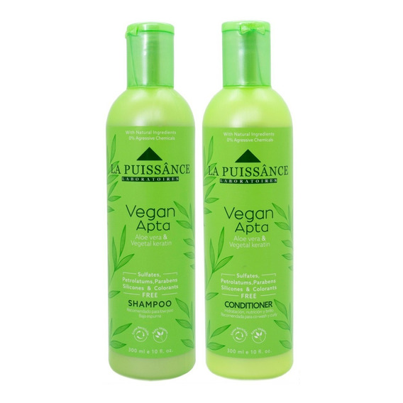 La Puissance Vegan Apta Shampoo + Acondicionador Pelo 6c