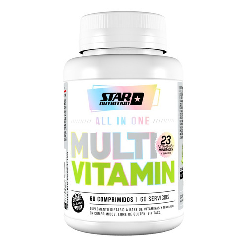 Multivitamin All In One X60 Caps - Star Nutrition Sabor Sin sabor