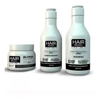 Kit Matizador Blonde Silver Para Loiros E Grisalhos 300ml 