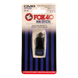Silbato Fox 40 Mini Cmg Con Protector Negro Entrenador
