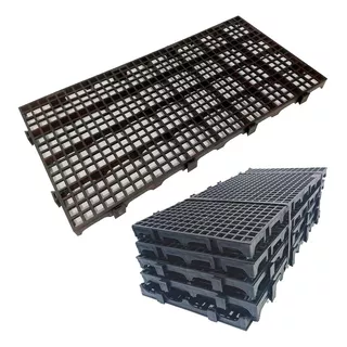 10m² Piso Plástico Box Multiuso 25x50 -  Pallet Kit 80 Pçs