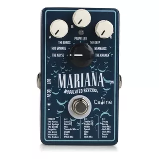Pedal De Guitarra Caline Mariana Modulate Reverbs+ + Color Blue