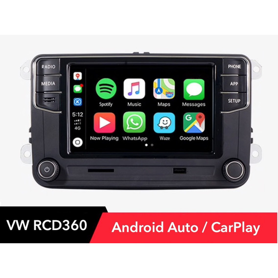 Pantalla Vw Rcd 330 360 Androidauto Carplay Vento Jetta Polo