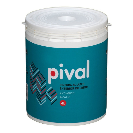 Pintura Latex Interior Exterior Pival De 20l Tersuave Color Blanco