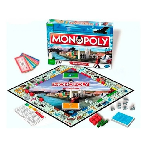 Juego De Mesa Monopoly Argentina Hasbro A554+6+1