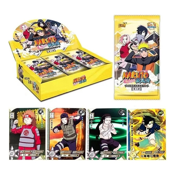 Display 36 Sobres Naruto Shippuden V4 Cartas Coleccionables