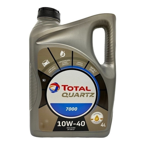 Aceite para motor Total semi-sintético 10W-40 para autos, pickups & suv de 1 unidad