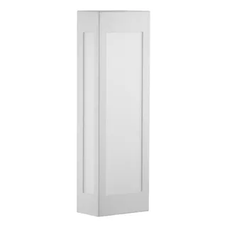 Arandela Externa Branco E27 40cm Retangular Alz65