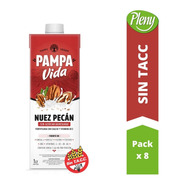 Leche Nuez Pecán Sin Azúcar Pampa Vida Pack X 8 U - Sin Tacc