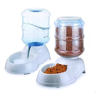 Dispensador De Comida Y Agua Automático Para Perros Y Gatos