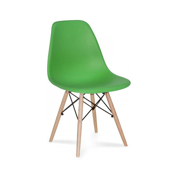 Sillas Eames De Colores  Para Adultos Color Del Asiento Verde