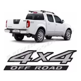 Emblema Adesivo 4x4 Off Road Nissan Frontier 2010 Em Diante Cor Padrão