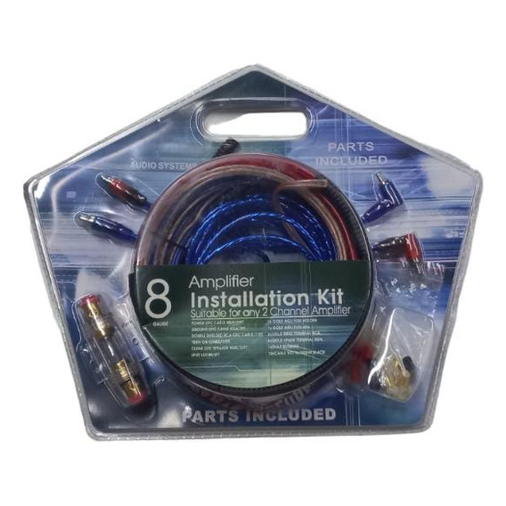 Kit De Cables 8 Gauge Portafusible Rca Potencia Woofer