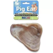 Brinquedo Roer Para Cães - Pet Qwerks Pig Ear Bacon Grande