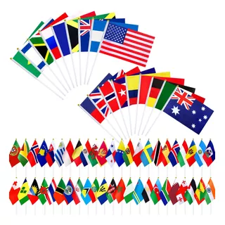 Banderas Internacionales Del Mundo En Palo De 226 Pais
