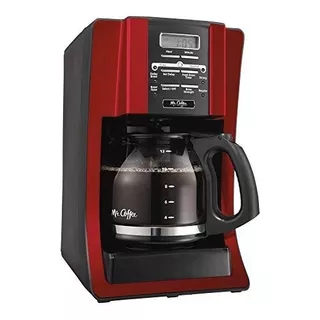 Cafetera Programable 12 Tazas Roja  Mr Coffee