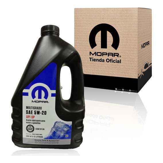 Aceite Para Motor Original Mopar 5w20 Multigrado Api Sn 5lts