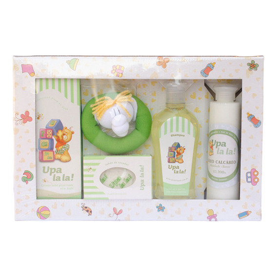 Set Para Bebes Upa Lala Colonia Jabón Peluche Shampoo Talco