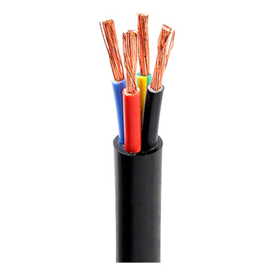 Cable Tipo Taller 4x10 Mm Normalizado Iram 4 X 10 X 100 Mts