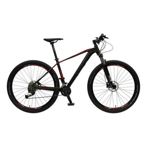 Mountain bike Oxea Proto R29 18" 18v frenos de disco hidráulico cambios Shimano Alivio M3120 y Shimano Alivio M3100 color negro/rojo  