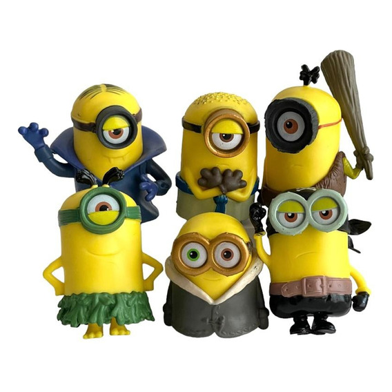 Figuras Colección Serie Animada Minions Set X6