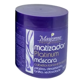 Máscara Desamareladora Matizador Platinum Maycrene 500g