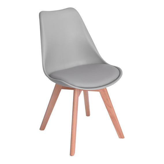 Silla Tipo Eames Tulip Asiento Acolchado Comedor Sala