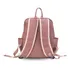 Mochila Tela Impermable Bolsillo Al Frente Dama Lincolns Color Rosa Mauve
