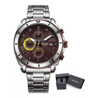 Reloj Megir  Acero - Modelo Deportivo - Original - Cronógraf