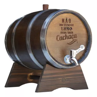 Barril De Carvalho Para Cachaça 3 Litros Personalizado Nome 