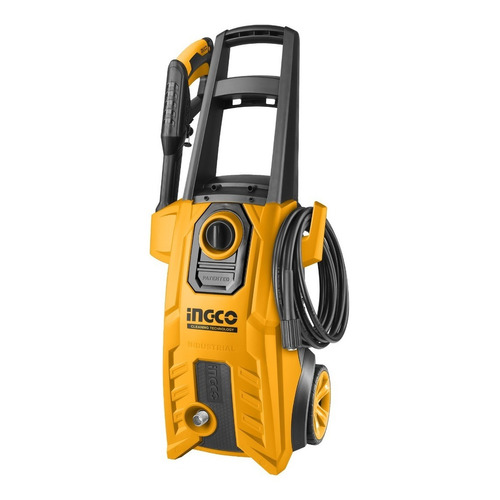 Hidrolavadora Alta Presión 2200 Psi Ingco 1800 W Profesional Color Amarillo