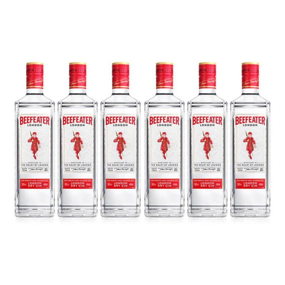 Gin Beefeater London Dry 700ml X6 Botellas - Fullescabio
