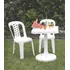 Silla De Plastico Reforzada Blanca Sin Posabrazo 120kg