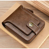 Cartera Billetera Monedero De Cuero Para Hombre 