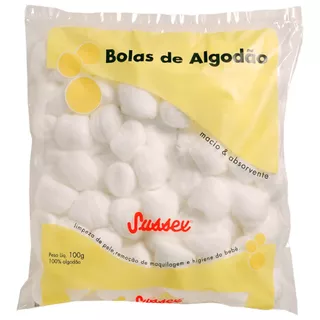 Algodão Bolas 100g Limpeza/maquiagem/higiene/bebês/manicure