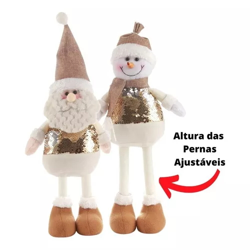 Papai Noel Perna Extensível Pequeno