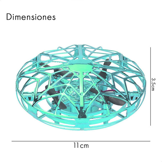 Drone TZN Flytoy UFO TXD-3S Interactivo verde 1 batería