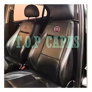 Capa Banco Carro 100% Couro Fiat Strada Cs 2011 A 2022