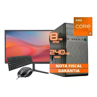 Computador Completo I5 3 Geração 8gb Ssd 240gb Monitor 19