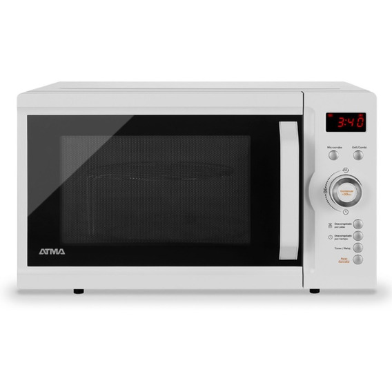 Microondas Grill Atma Easy Cook Md1723gn Blanco 23l 220v