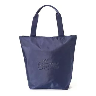 Lacoste Bolso Tote Azul Con Cremallera 