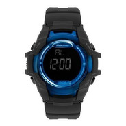 Relógio Masculino Digital Mormaii - Preto Detalhe Azul