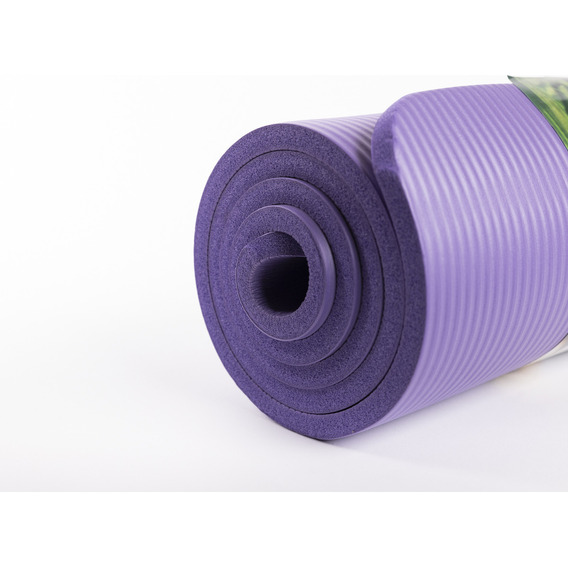 Colchoneta Yoga Pilates Gimnasia 180 x 60 cm x 10mm  Violeta