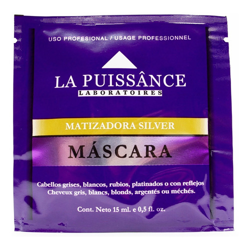 La Puissance Máscara Matizadora Silver Cabello Rubio X 15ml