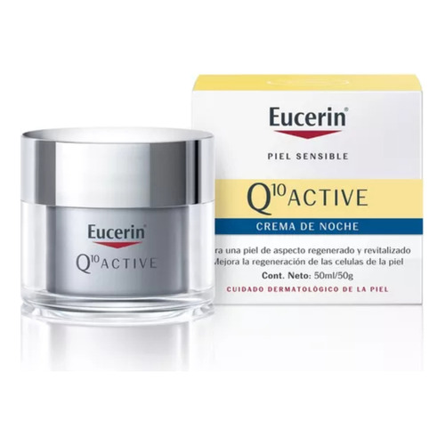 Eucerin Q10 Active Crema Facia De Noche Antiarrugas Antiedad Tipo de piel Sensible