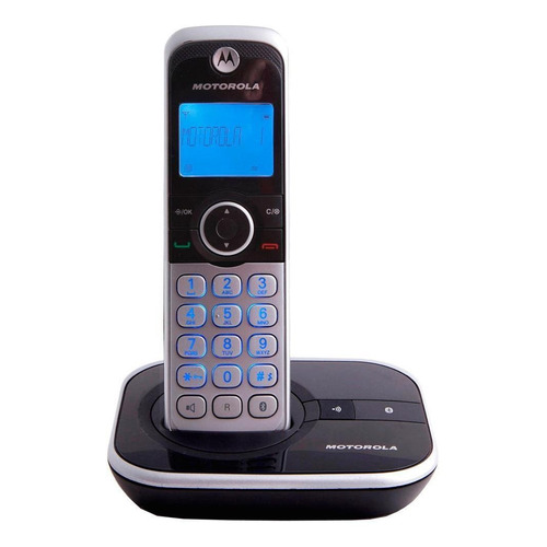 Telefone Motorola GATE4800 sem fio com Bluetooth - cor prateado