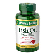 Suplemento En Cápsulas Nature's Bounty  Fish Oil Omega 3 En Pote 60 Un