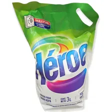 Jabón Líquido Para Ropa 3l Héroe Baja Espuma
