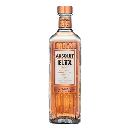 Vodka Absolut Elyx Destilado En Alambique De Cobre 750Ml
