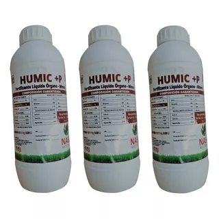 Fertilizante Orgánico Líquido Npk Humic+ P 3kg=3has Foliar